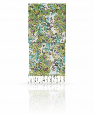 Палантин Женский S40-LOTUS.GARDEN/GREEN